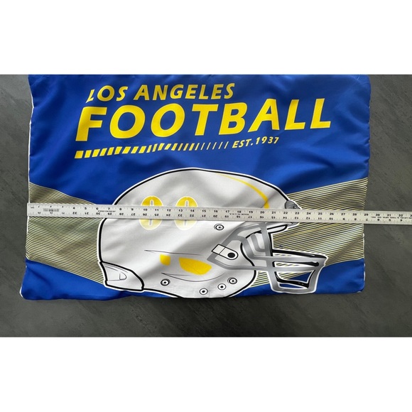 NFL Los Angeles Football Standard Pillowcase Established 1937 White Blue‎ Yellow - Picture 3 of 3
